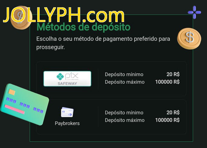 O cassino JOLLYPH.combet oferece uma grande variedade de métodos de pagamento